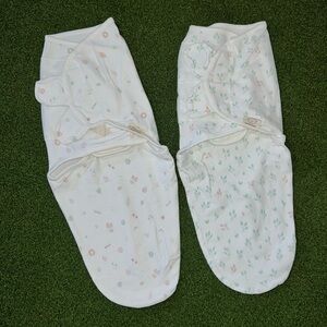 KeaBabies floral soothe swaddle wrap classic velcro swaddle blanket bundle
